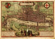 Civitates Orbis Terrarum, 1572 The earliest known map of London. By Braun and Hogenberg.